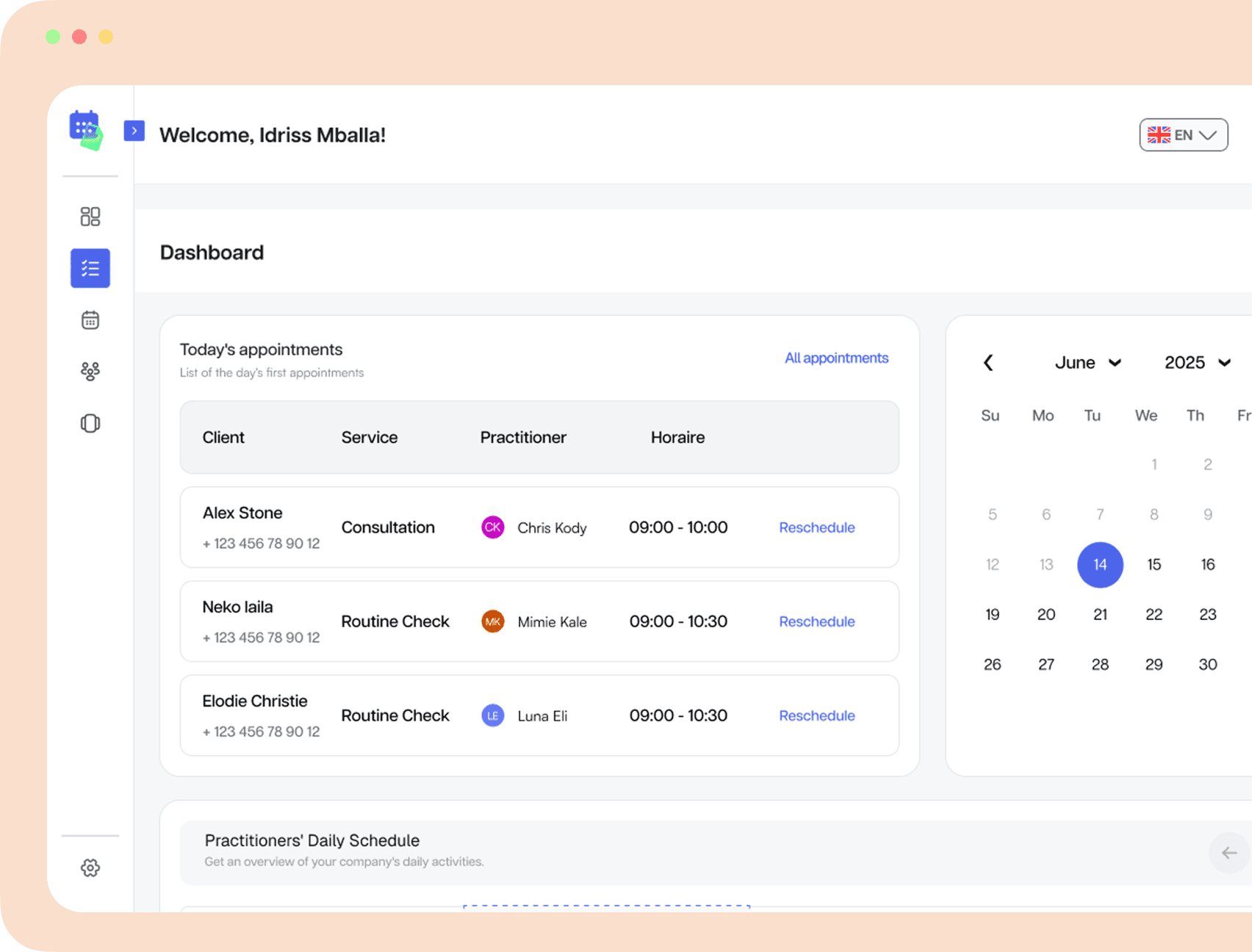 The SEMA Booking Solution
